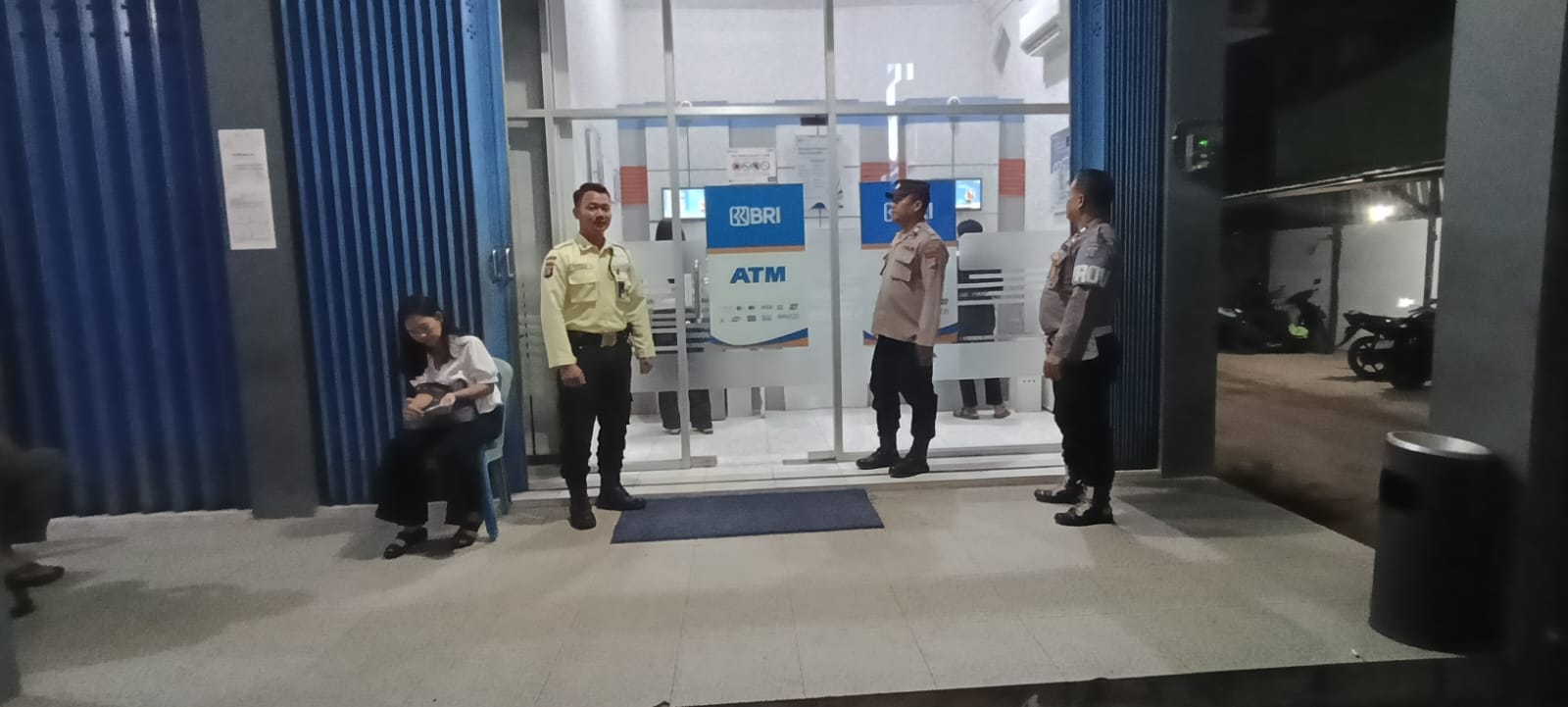 Cegah Gangguan Kamtibmas, Piket Polsek Bulik Patroli ATM