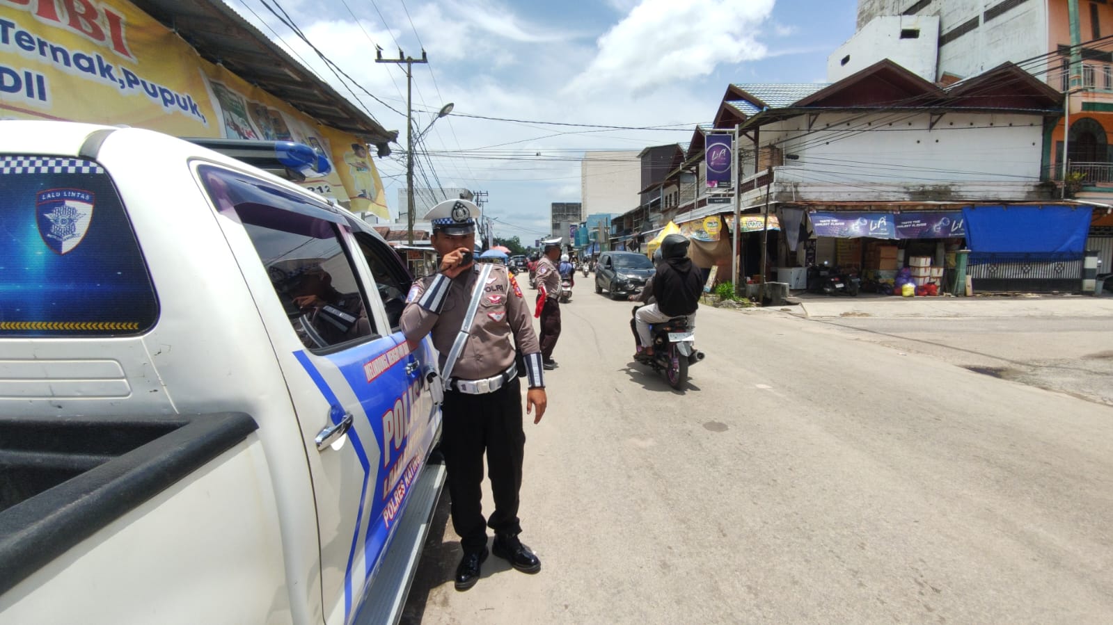 PENLING, Satlantas Polres Katingan Penyuluhan Keliling Kepada Para Pengendara
