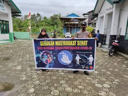 Polsek Gunung Purei Kampanyekan Gaya Hidup Aktif dan Produktif