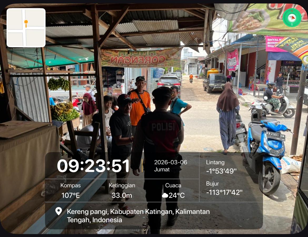 Personel Samapta Laksanakan Patroli Siang, Antisipasi Gangguan Kamtibmas.