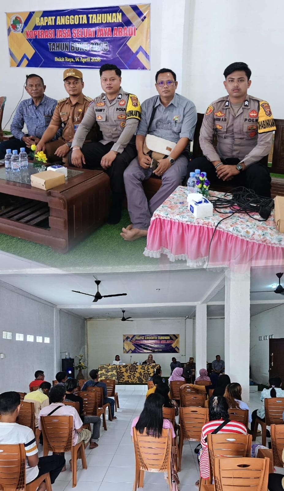 Pengamanan Rapat Anggota Tahunan Koperasi di Menthobi Raya Berjalan Aman dan Kondusif