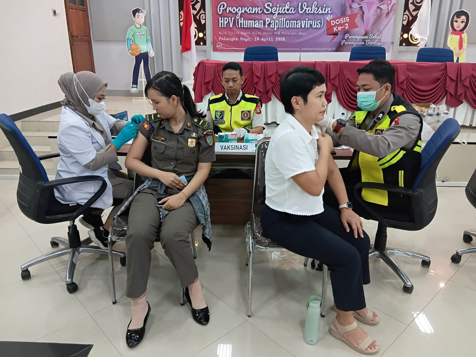 Dukung Program Sejuta Vaksin HPV, Sinergi Rumkit Bhayangkara Prioritaskan Kesehatan Perempuan