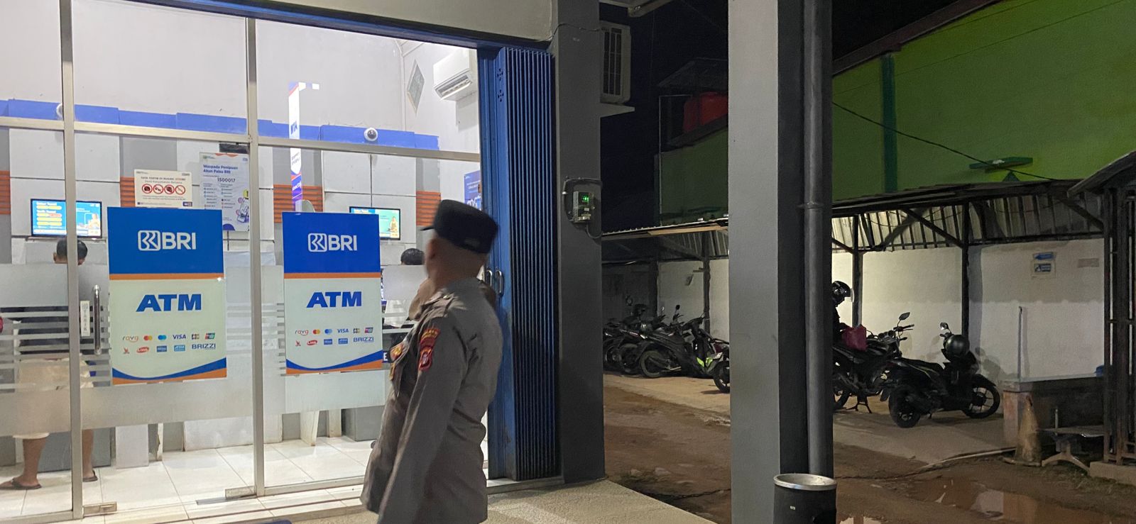 Cegah Gangguan Kamtibmas, Piket Polsek Bulik Patroli ATM