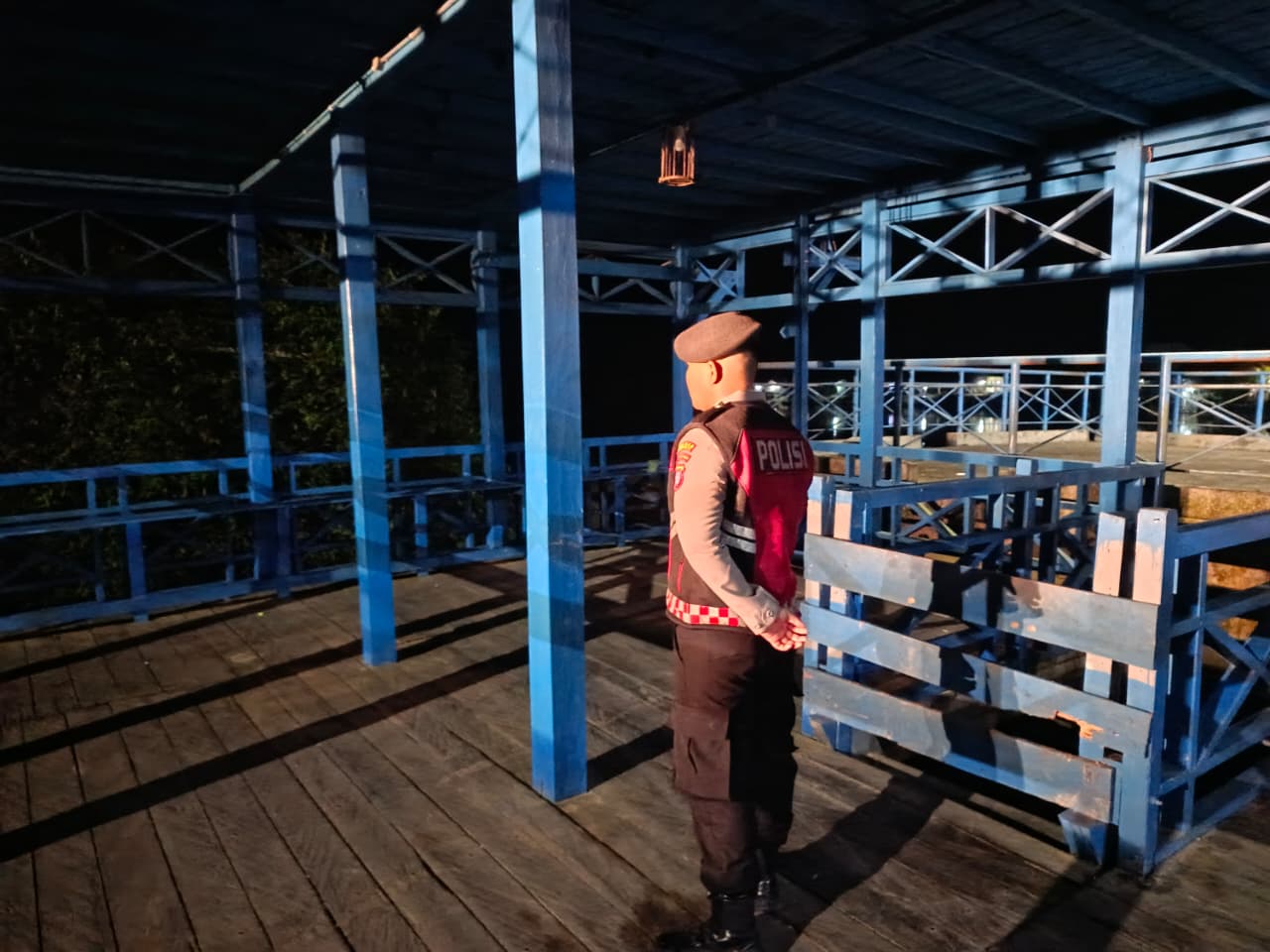 Wujudkan Kamtibmas Aman dan Kondusif, Sat Samapta Polres Lamandau Laksanakan Patroli Malam