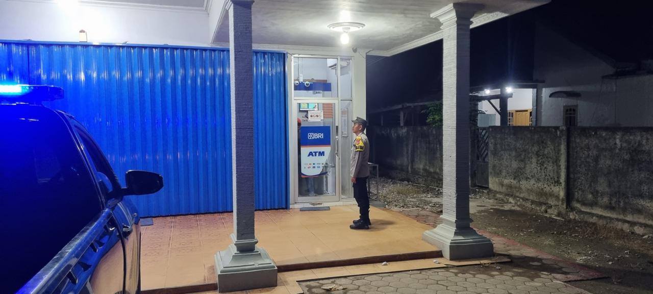 Piket Polsek Patroli ke Perbankan Atm