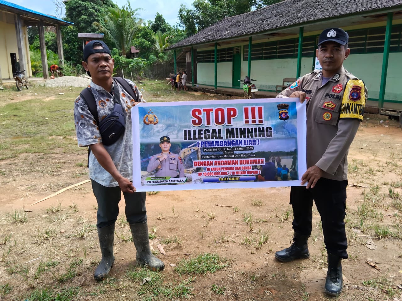 Bhabinkamtibmas Polsek Marikit Turun Langsung Lindungi Warga dari Ancaman Tambang Ilegal