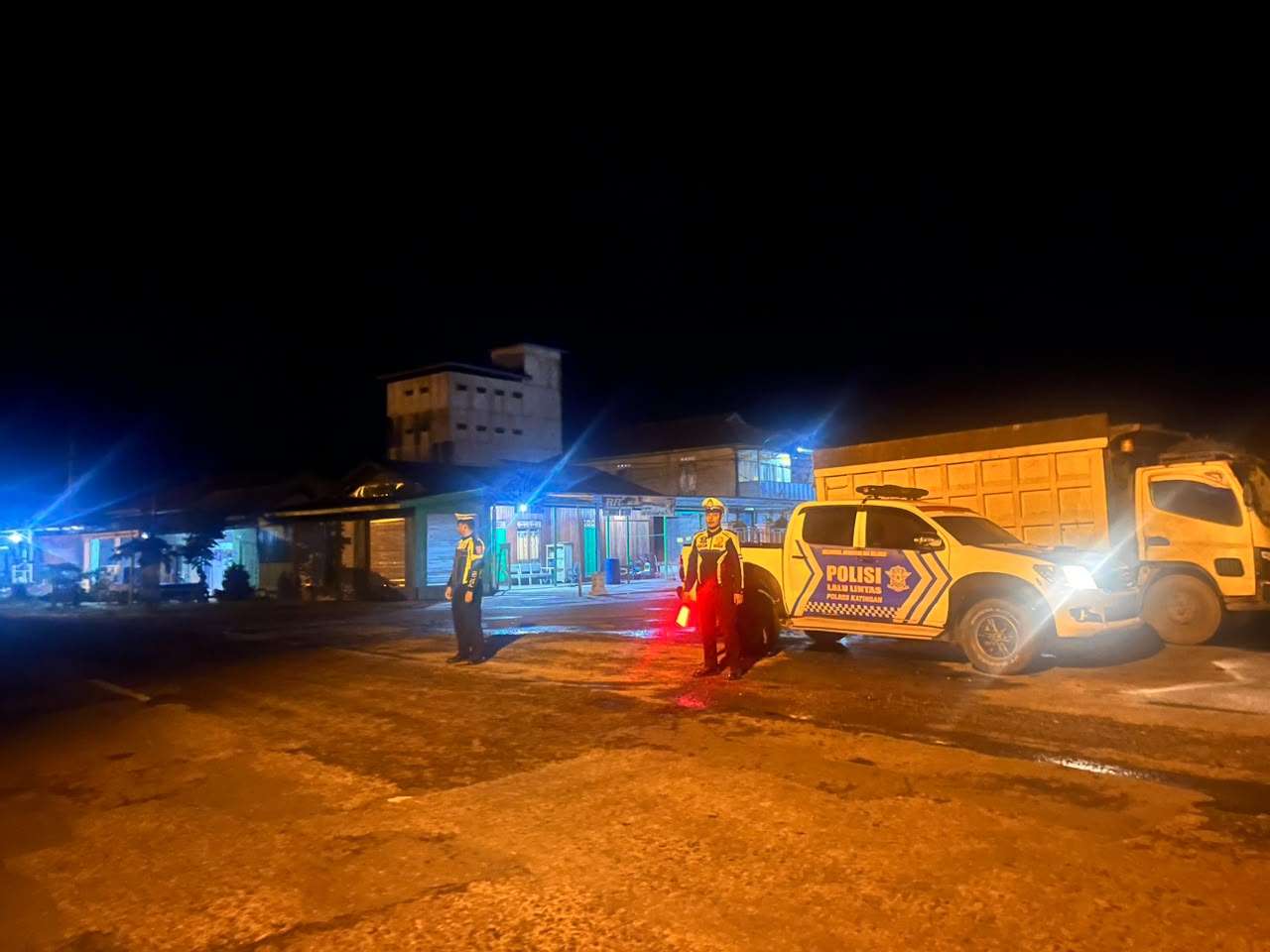 Antisipasi Laka Lantas, Satlantas Polres Katingan laksanakan patroli ke titik-titik lokasi rawan laka lantas.