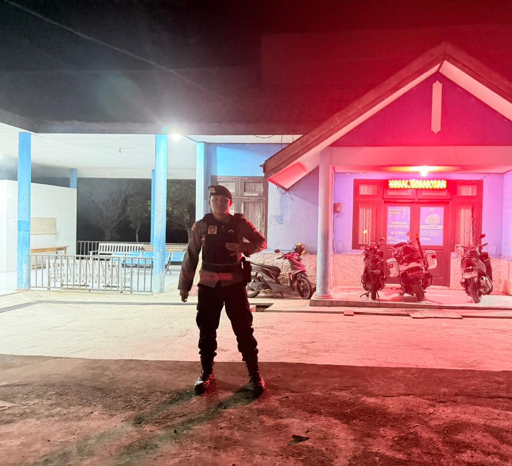 Patroli Terminal, Sat Samapta Polres Lamandau Jaga Keamanan dan Ketertiban Masyarakat