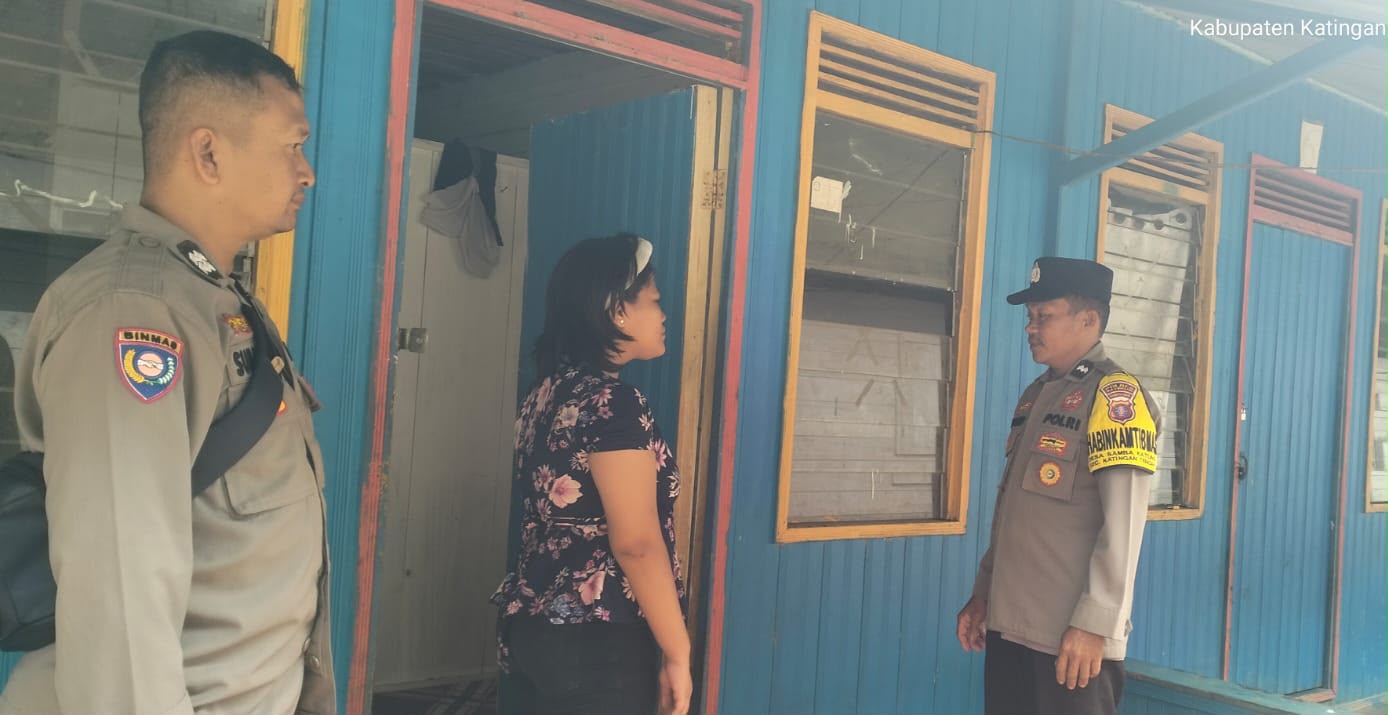 Polsek Katingan Tengah Sambang Kamtibmas