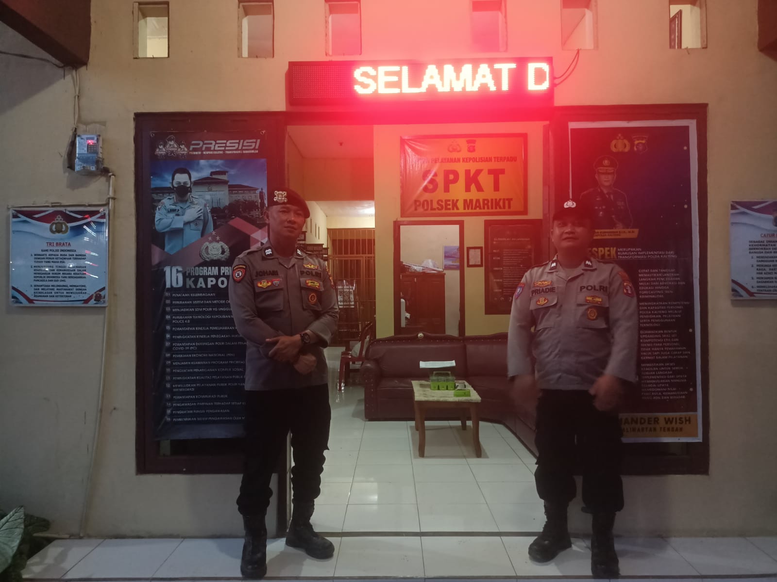 Piket Mako Malam, Polsek Marikit Siap Jadi Mitra Responsif bagi Warga