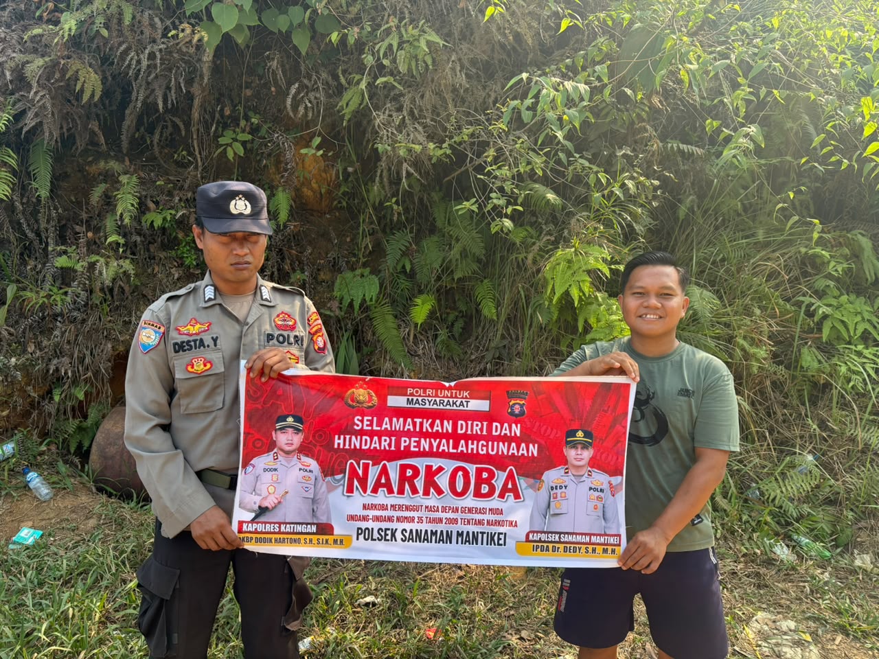 Bhabinkamtibmas Desa Kamanto Sosialisasi Bahaya penyalahgunaan Narkoba.