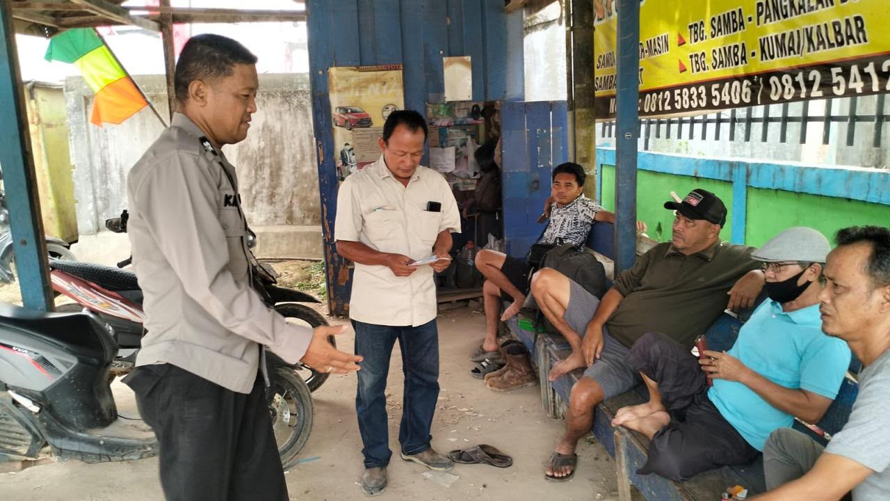 Polsek Katingan Tengah Sambang Kamtibmas