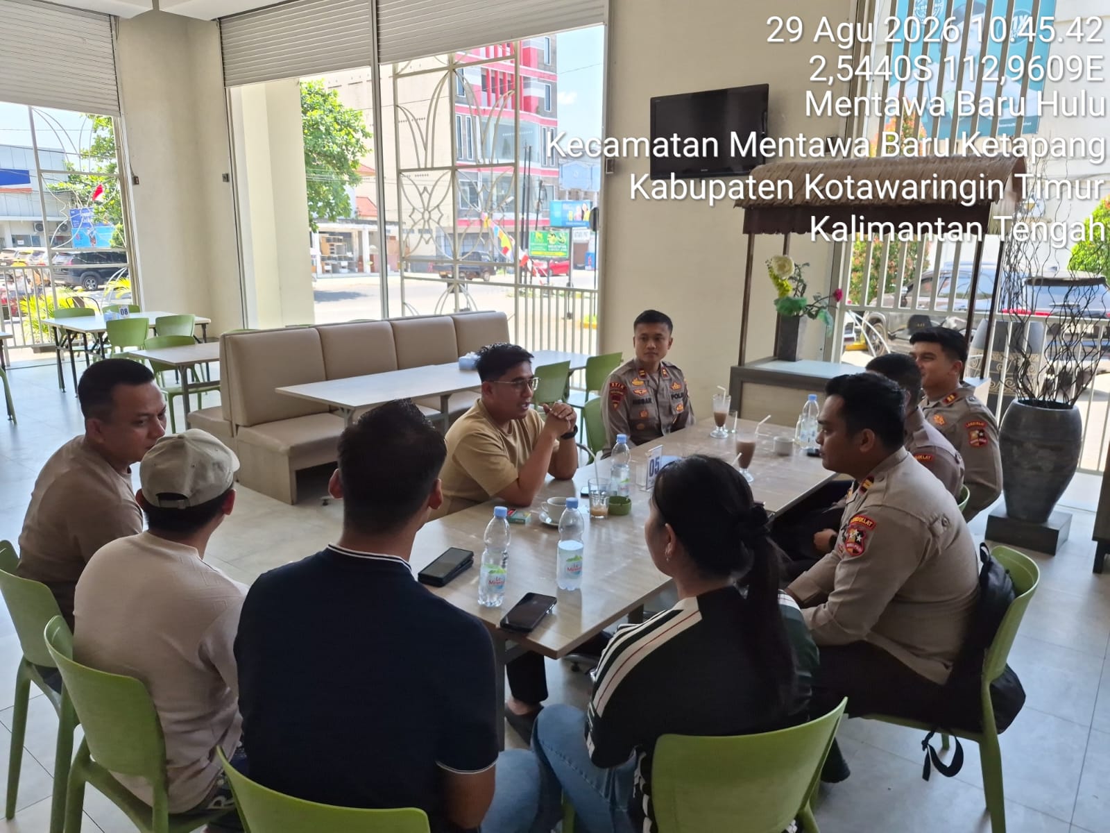 Kapolres Kotim Terima Satgas Edukasi Karhutla Dari Mahasiswa STIK Lemdiklat Polri