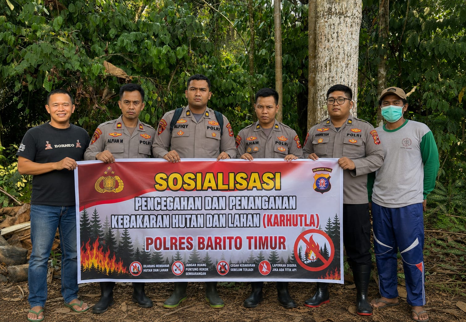 Mahasiswa STIK Edukasi Warga Harara tentang Bahaya Karhutla, Disambut Baik Masyarakat
