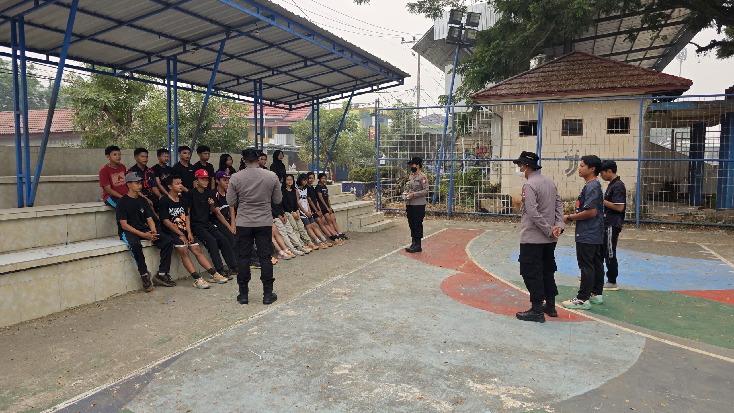 Polres Barito Utara Dampingi Serdik Sespimma Gelar Edukasi dan Pendampingan Psikologis Terdampak Karhutla