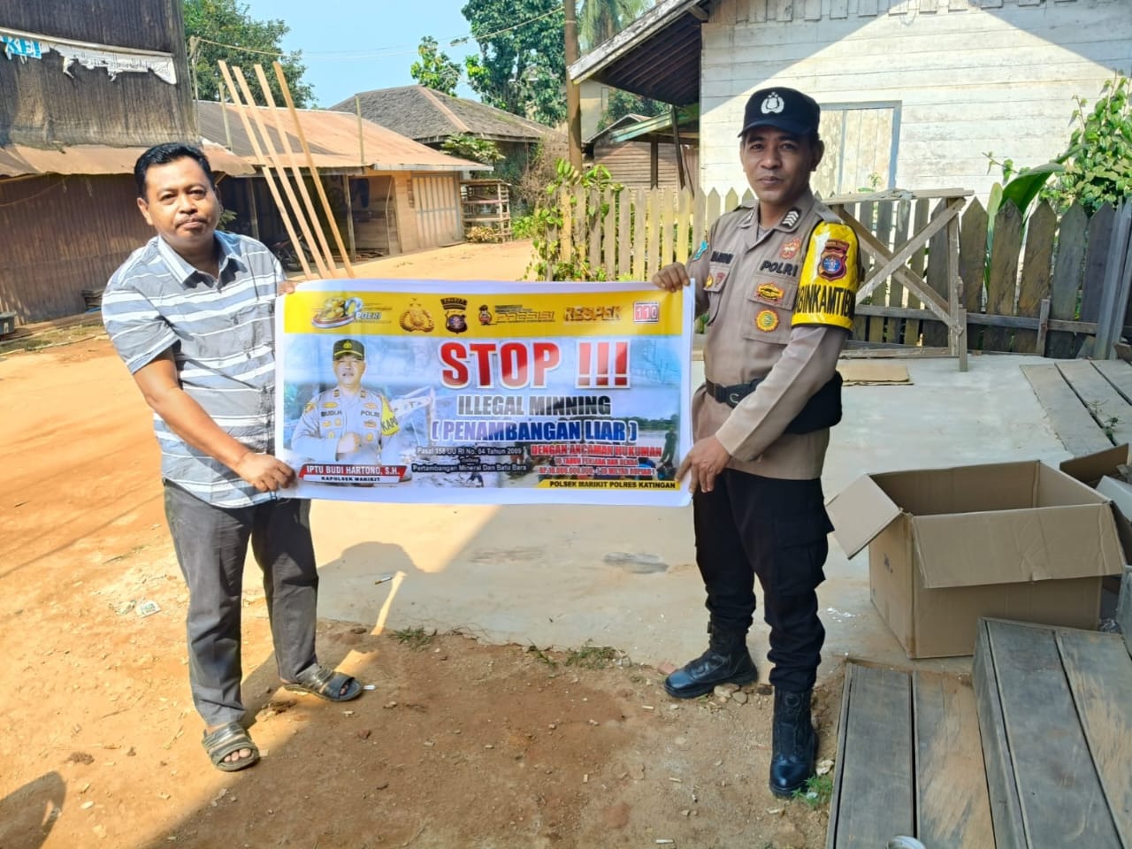 Bhabinkamtibmas Cegah Illegal Mining, Lindungi Alam dan Masa Depan Masyarakat