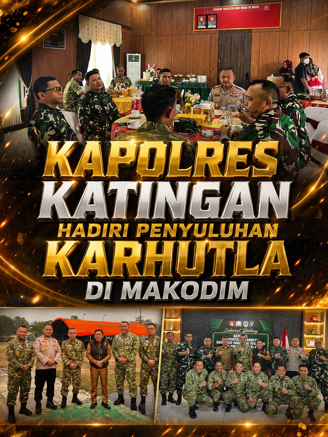 Kapolres Katingan Hadiri Penyuluhan Karhutla di Makodim