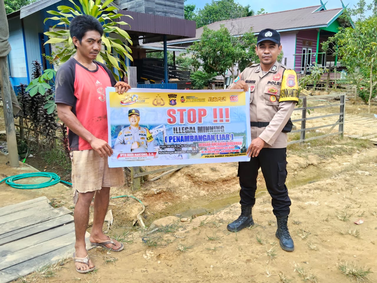 Bhabinkamtibmas Cegah Illegal Mining, Lindungi Alam dan Masa Depan Masyarakat