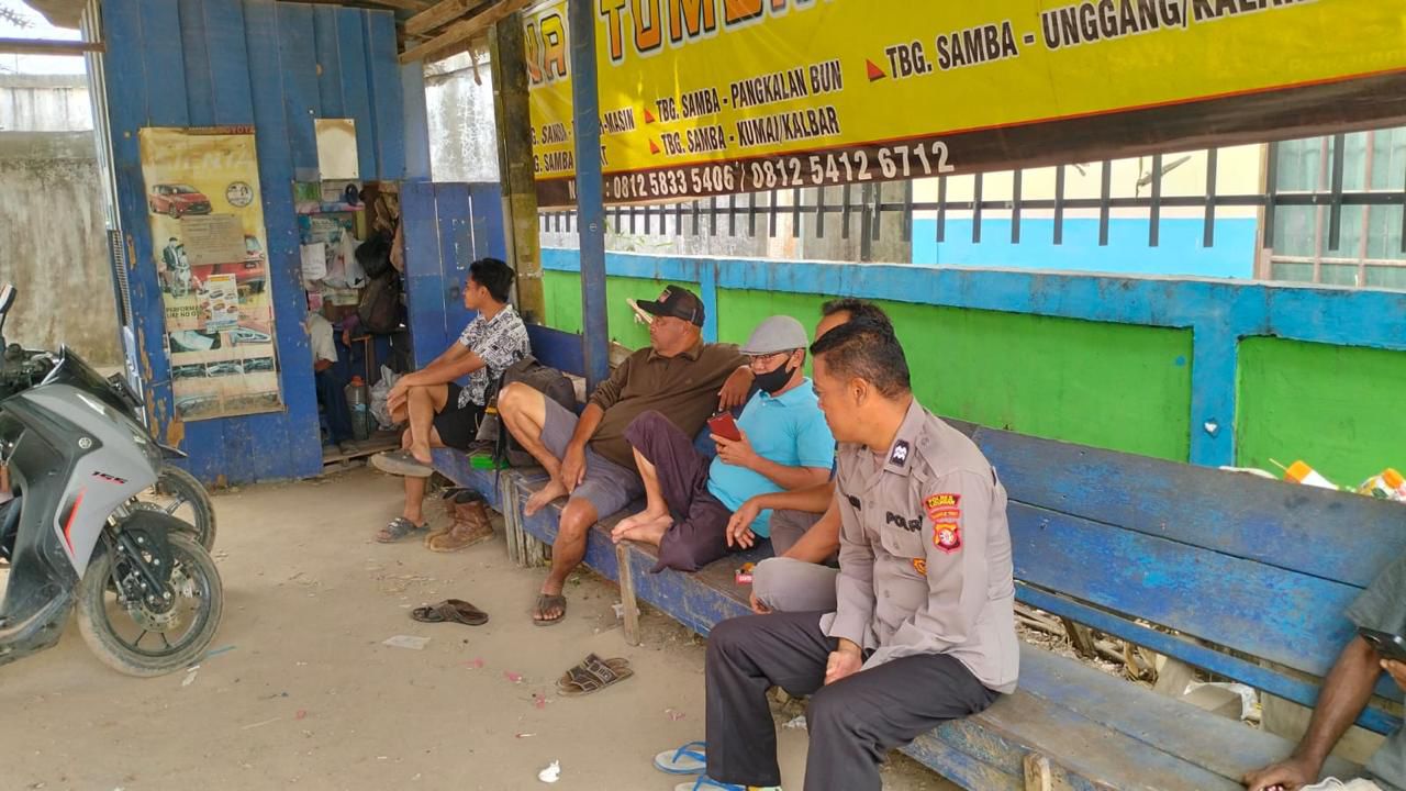 Polsek Katingan Tengah Sambang Kamtibmas