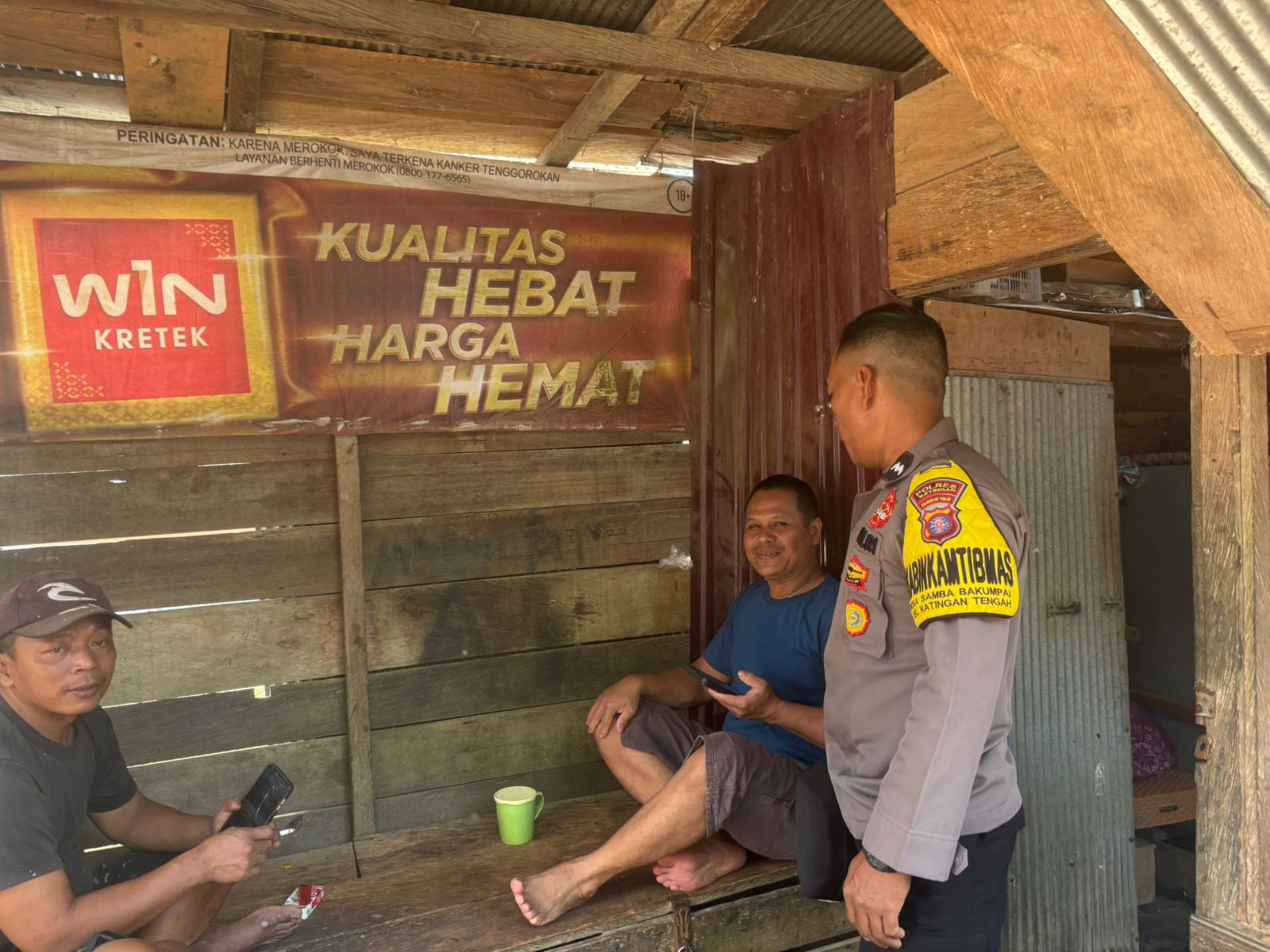 Polsek Katingan Tengah Sambang Kamtibmas