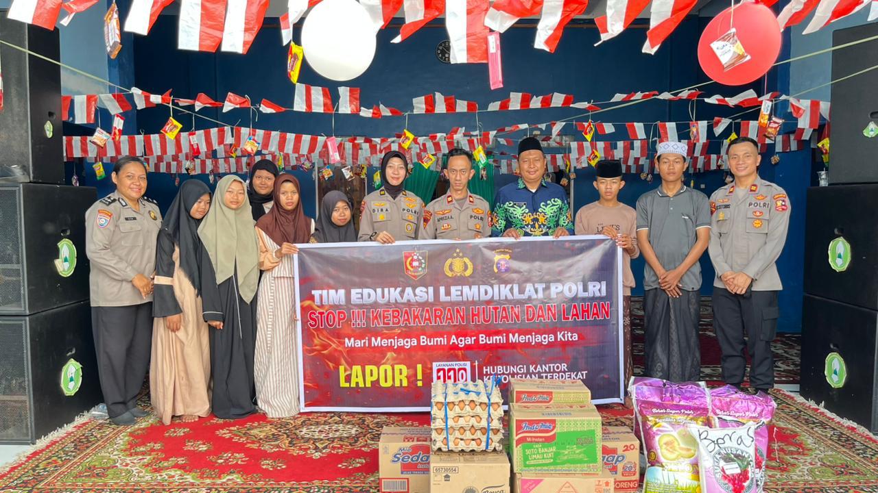 SATGAS EDUKASI LEMDIKLAT POLRI SALURKAN BANTUAN SOSIAL KE PANTI ASUHAN HAJJAH MASKACIL