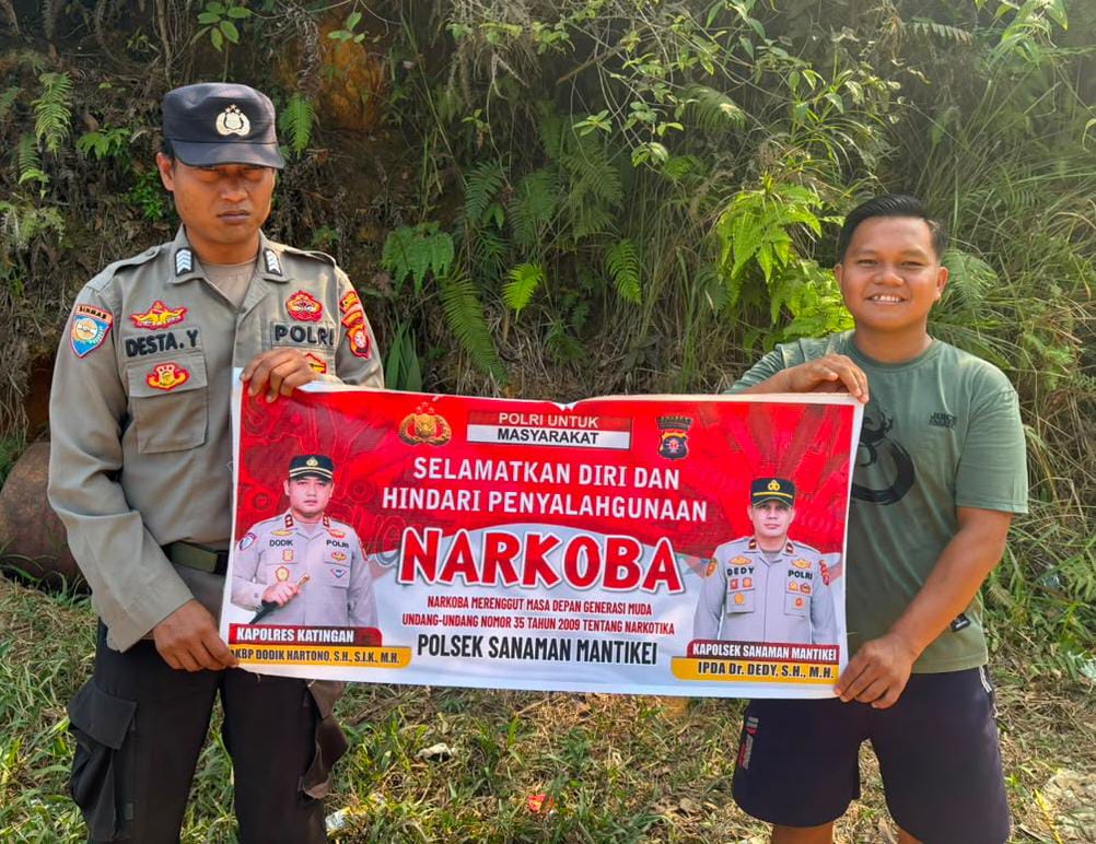 Bhabinkamtibmas Desa Kamanto Sosialisasi Bahaya penyalahgunaan Narkoba.