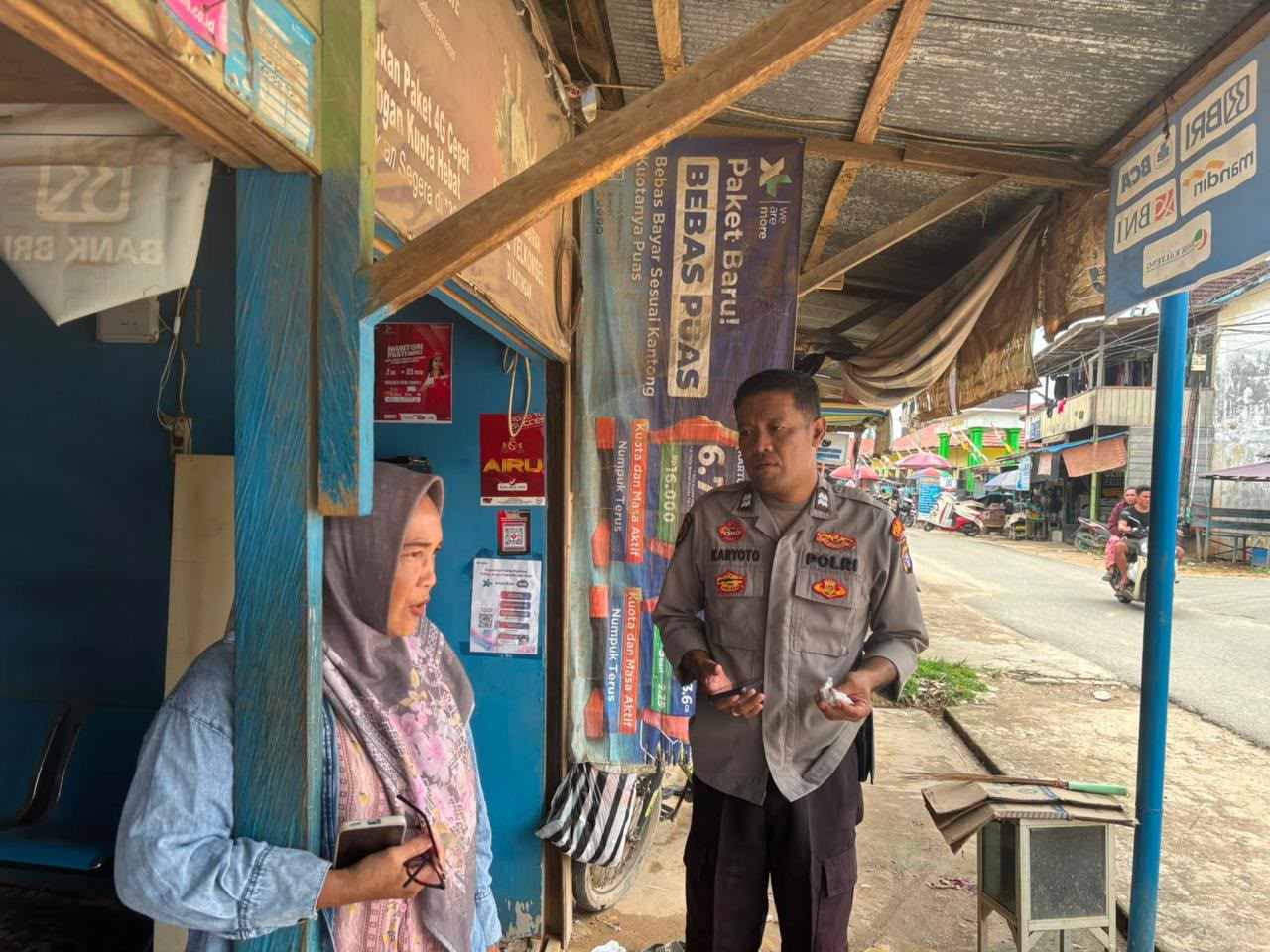 Polsek Katingan Tengah Sambang Kamtibmas