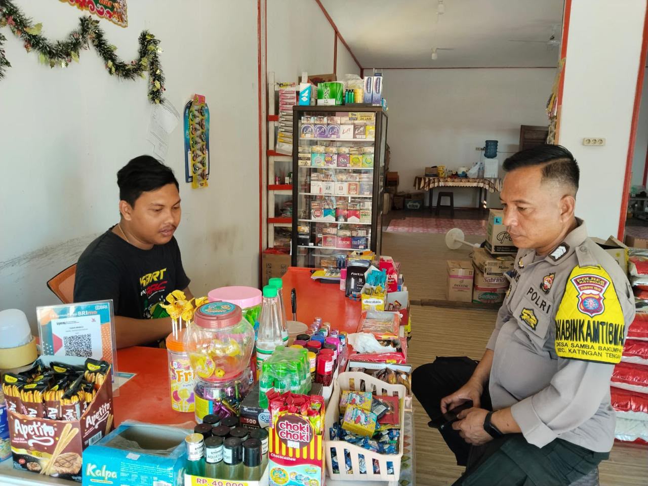 Polsek Katingan Tengah Sambang Kamtibmas