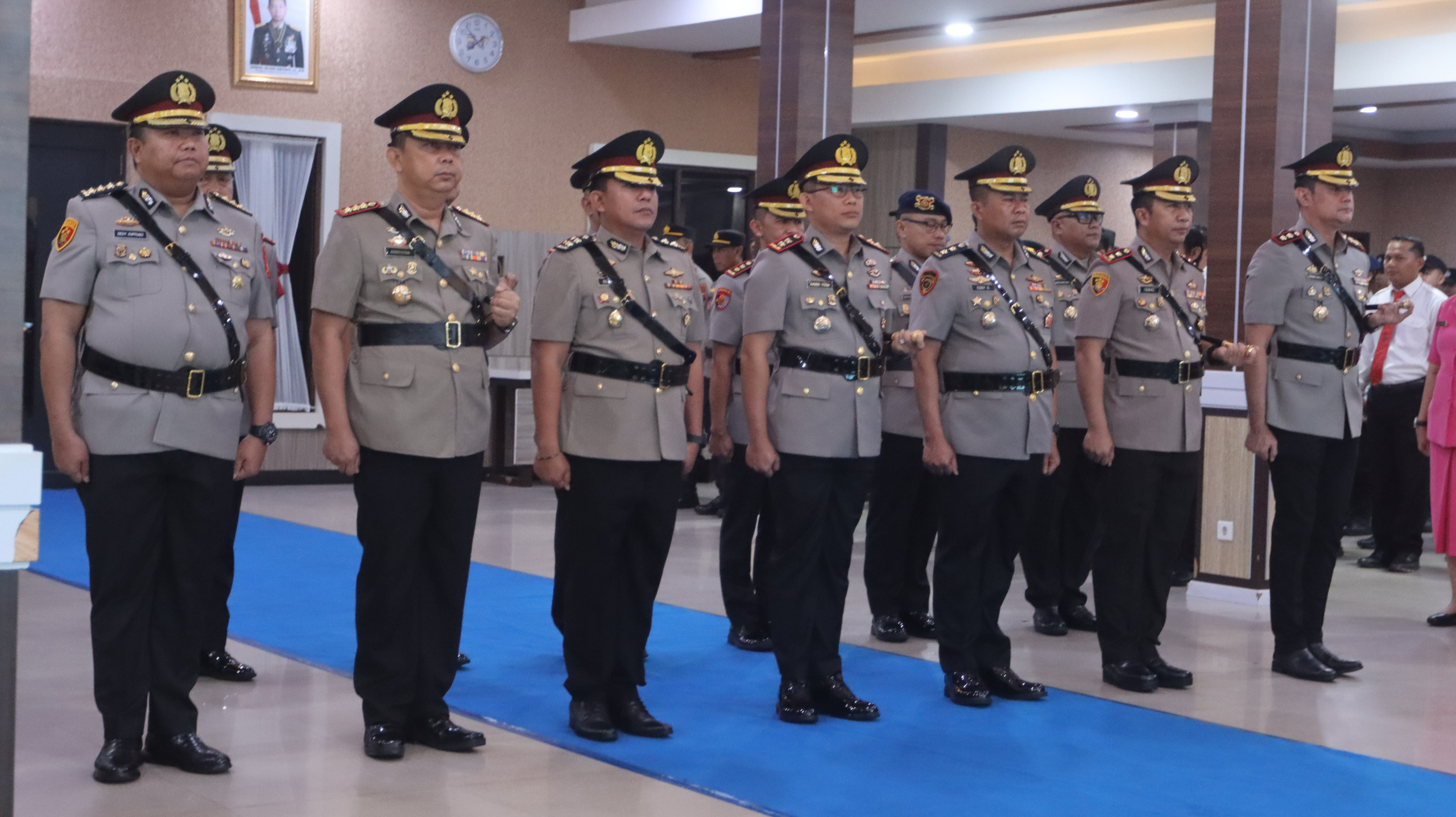 Sertijab Dipimpin Kapolda Kalteng, Kapolresta Palangka Raya dan 6 Kapolres Jajaran Resmi Berganti