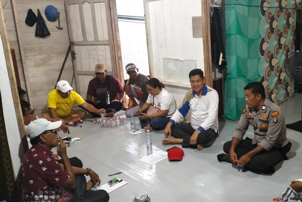 Perkuat Kamtibmas, Polsek Katingan Tengah Sambangi Warga
