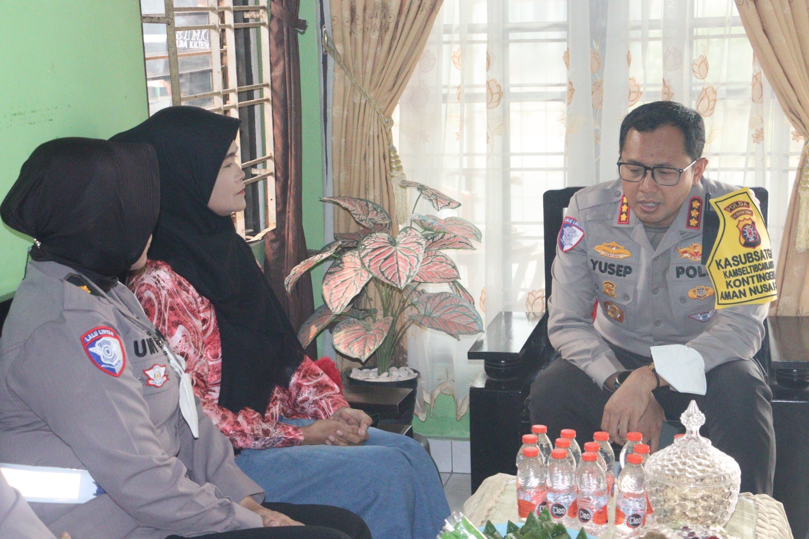 DITLANTAS POLDA KALTENG MELAKUKAN ANJANGSANA DALAM RANGKA HARI LALU LINTAS KE-71