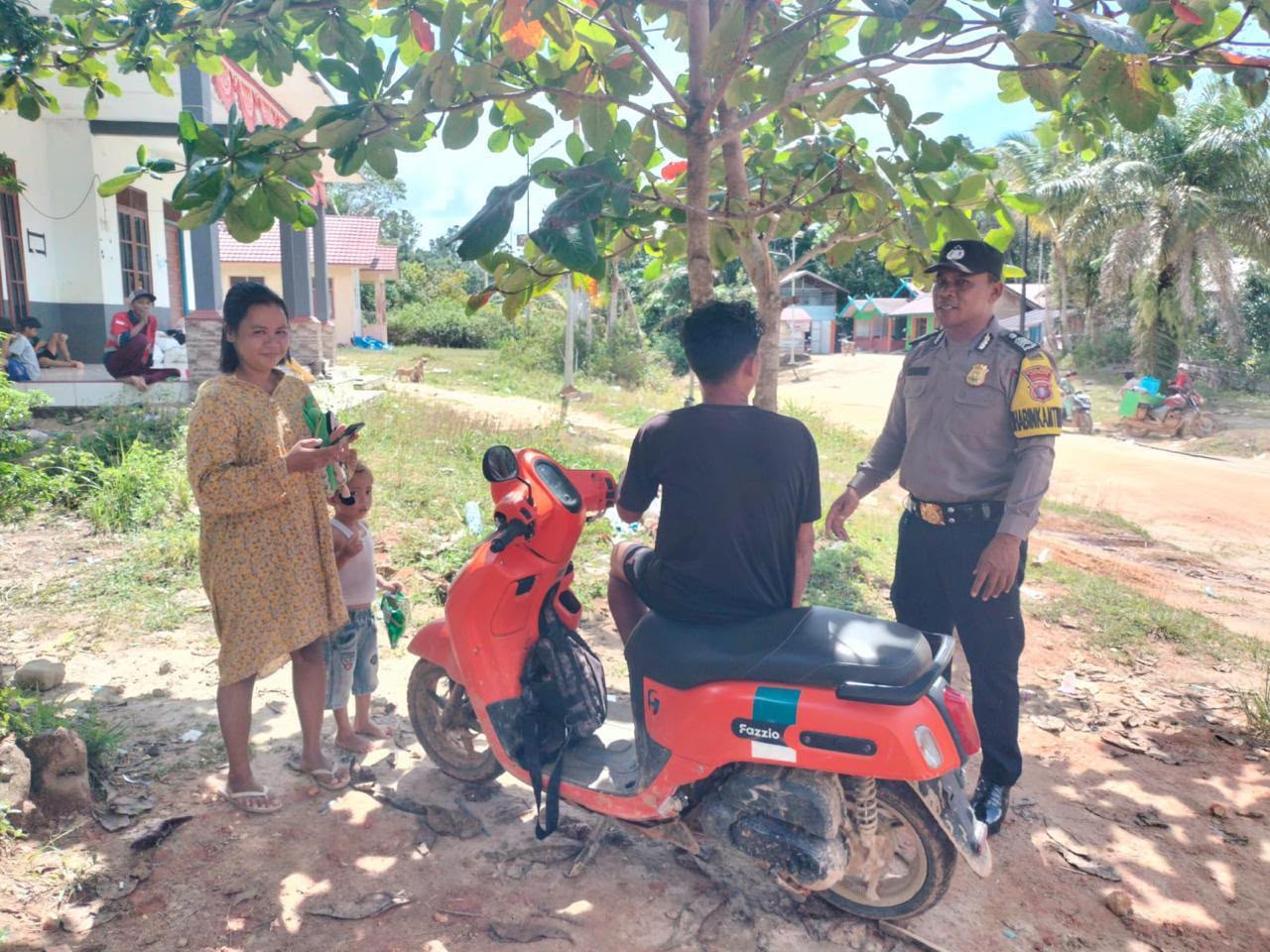 Polsek Katingan Tengah Sambang Kamtibmas