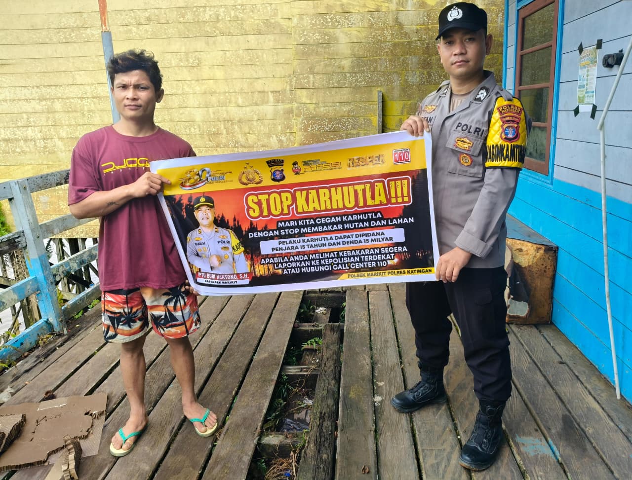 Cegah Asap! Polsek Marikit Ingatkan Bahaya dan Larangan Karhutla